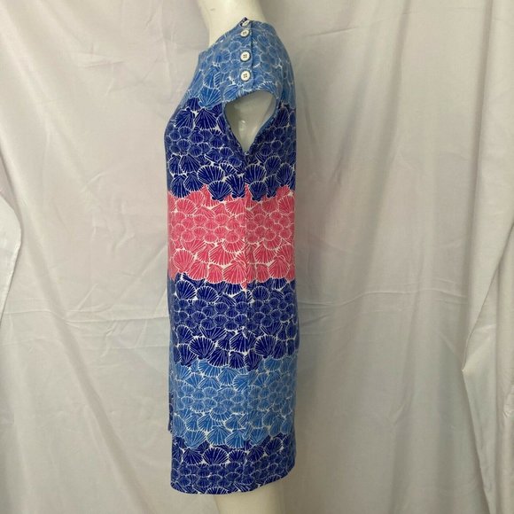 TALBOTS Seashell pattern multicolor dress - Picture 4 of 9